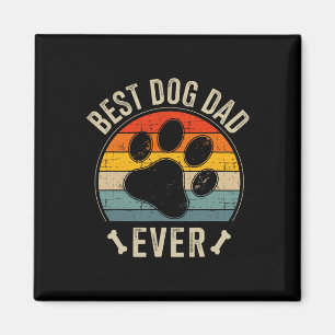 Hunde Vater Vintag für Retro Väter Tag Birthda Magnet