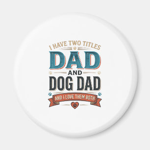Hunde-Vater Vintage-Gravur T-Shirt Design_1 Magnet
