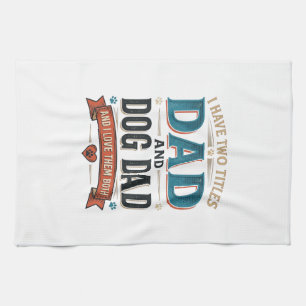 Hunde-Vater Vintage-Stich-T-Shirt-Design_1 Geschirrtuch