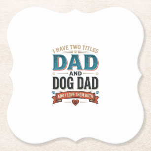 Hunde-Vater Vintage-Stich-T-Shirt-Design_1 Untersetzer