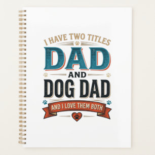 Hunde-Vater Vintage-Stickerei T-Shirt Design_1 Planer