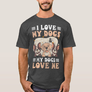 Hunde Vierbeiniger Freund Welpen Hundetraining Ret T-Shirt