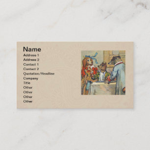 Hunde Viktorianisch Dinner Dress Doggy Visitenkarte