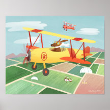 Hunde von Flugzeugführern Art Print