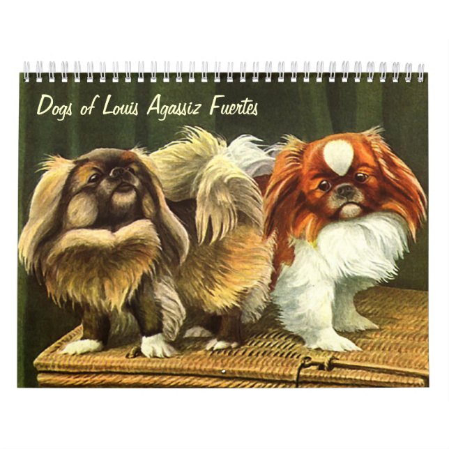 Hunde von Louis Agassiz Fuertes Kalender (Titelbild)