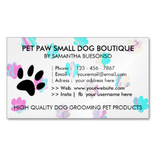 Hunde von Paws Magnetische Visitenkarte