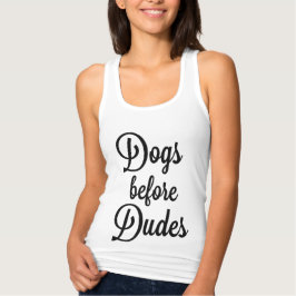 Hunde vor Typen Funny Tank Top