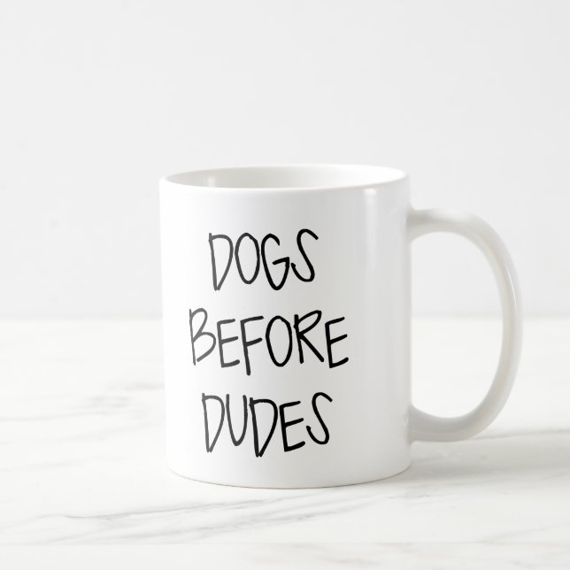 Hunde vor Typen Tasse (Rechts)