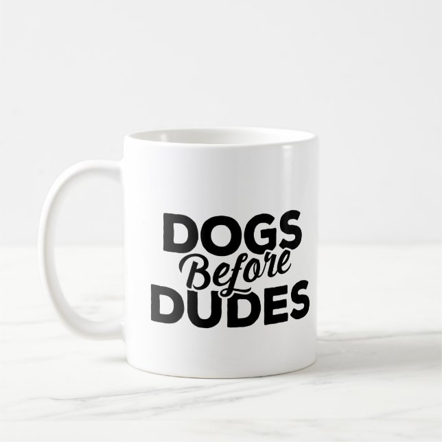 Hunde vor Typen Tasse (Links)