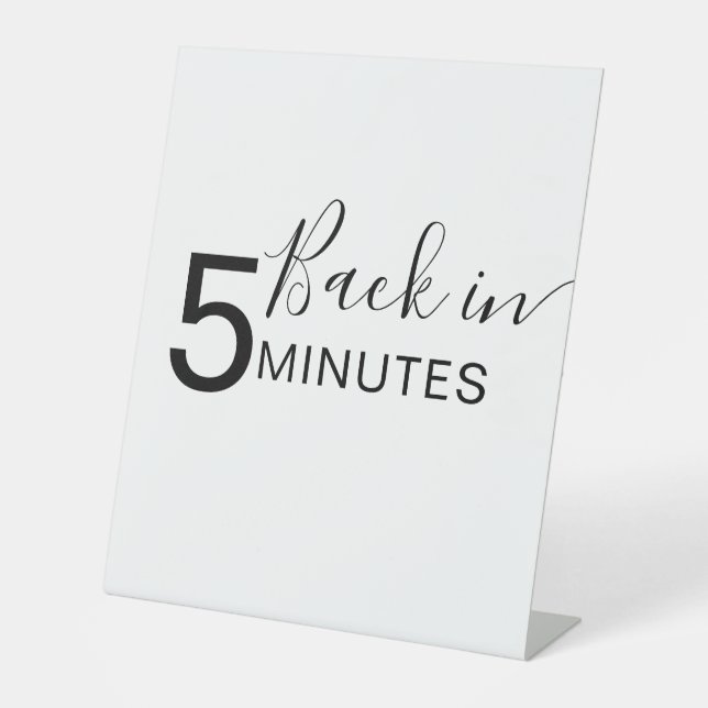 Hunde wachsen in 5 Minuten zurück Sockelschild (Vorderseite)