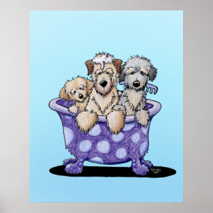 Hunde wachsen Kunst Poster