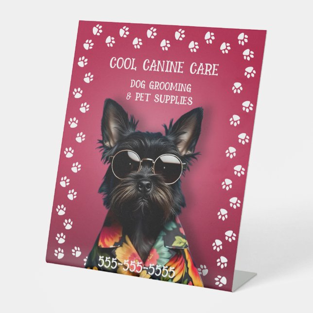 Hunde wachsen sockelschild (Vorderseite)
