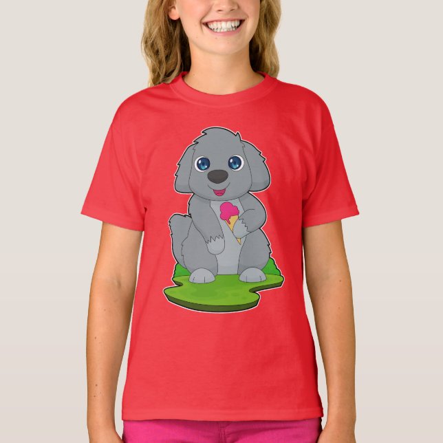 Hunde Waffeleis T-Shirt (Vorderseite)