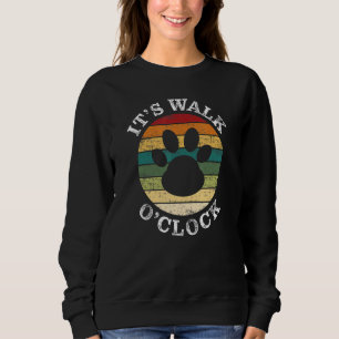Hunde Walker Wandern Sitting Hunde Niedlich Retro Sweatshirt