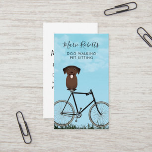 Hunde wandern, Haustiere sitzen, Katzen pflegen, B Visitenkarte