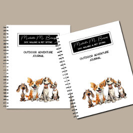 Hunde Wandern im Adventure Journal Notizbuch