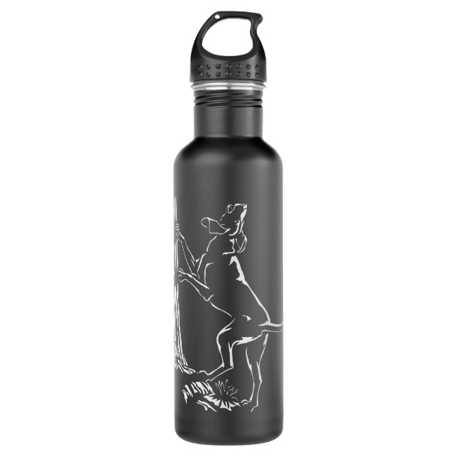 Hunde Wasser Flasche Jagd Hund Art Flasche Edelstahlflasche (Vorderseite)
