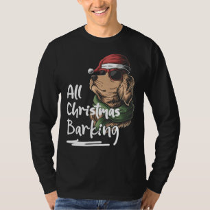Hunde Weihnachten Barken Golden Retriever T-Shirt