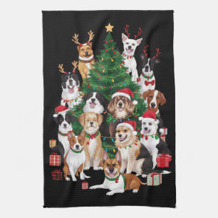 Hunde Weihnachten Hund Lover Holiday Hund Mama Geschirrtuch
