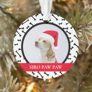 Hunde Weihnachten Moderne Niedliche Welpe Happy Pa Ornament