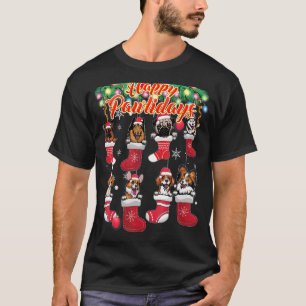 Hunde Weihnachten Niedliche Hunde zu Weihnachten T-Shirt