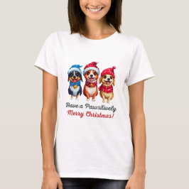 Hunde Weihnachten T-Shirt
