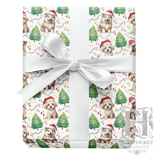 Hunde-Weihnachts-Geschenkpapier Geschenkpapier (Von Creator hochgeladen)