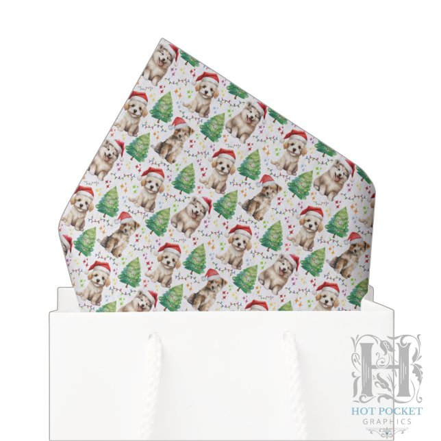 Hunde-Weihnachts-Tissue-Papier Seidenpapier (Von Creator hochgeladen)