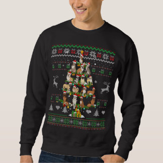 Hunde Weihnachtsbaum Funny Dog Lover Ugly Sweater  Sweatshirt