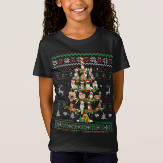 Hunde Weihnachtsbaum Funny Dog Lover Ugly Sweater  T-Shirt