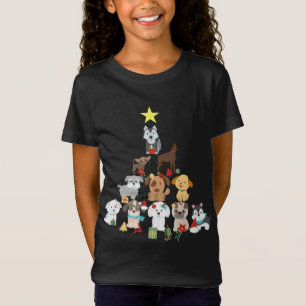 Hunde Weihnachtsbaum Niedliche Hunde Weihnachten W T-Shirt