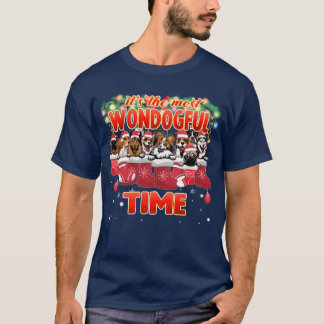 Hunde-Weihnachtsdekoration für Hundeliebhaber-Fami T-Shirt
