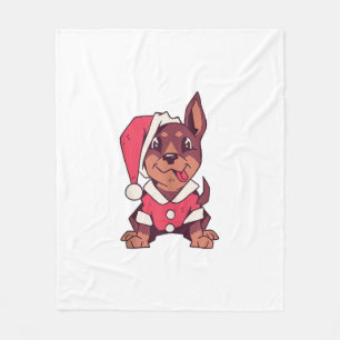 Hunde-Weihnachtsmannmütze - Weihnachten _2 Fleecedecke