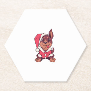 Hunde-Weihnachtsmannmütze - Weihnachten _2 Untersetzer
