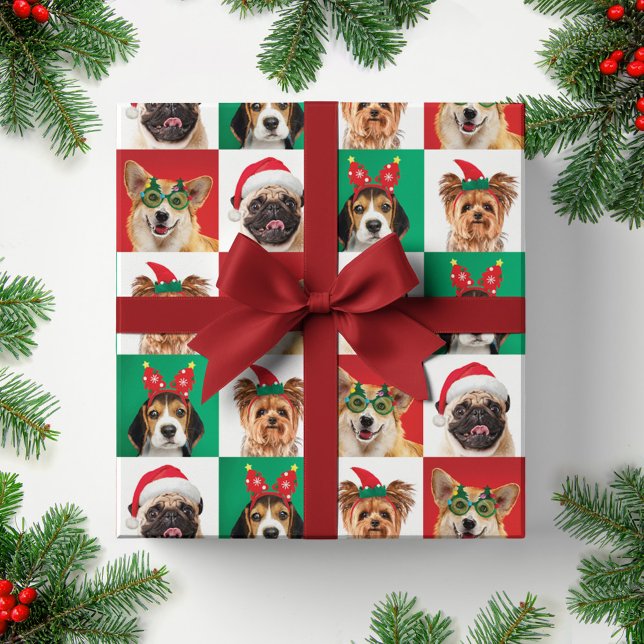 Hunde Weihnachtswrapping Paper Sheets Geschenkpapier Set (Von Creator hochgeladen)