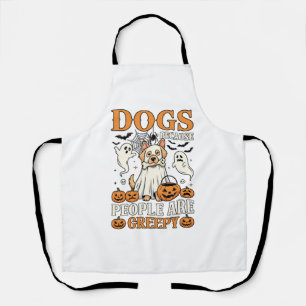 Hunde Weil Menschen Gruselig Halloween Geist Hund Schürze
