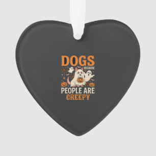 Hunde Weil Menschen Gruselige Halloween-Geister Si Ornament