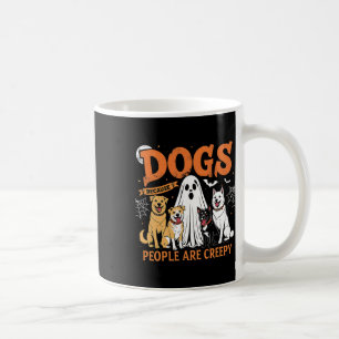 Hunde, weil Menschen unheimlich lustige Halloween- Kaffeetasse