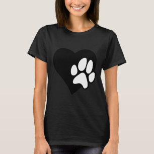 Hunde Welpe Gegenwart I Liebe Hunde Pfoten Herz Ni T-Shirt