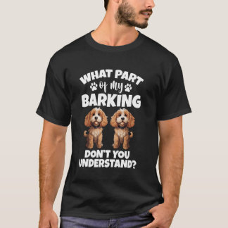 Hunde Welpe Lover Enthusiast Barken Haustier Cocka T-Shirt