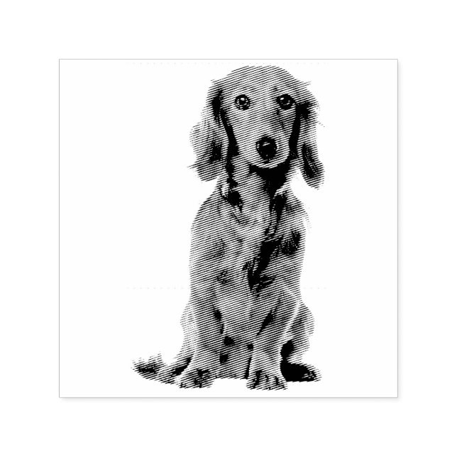 Hunde Welpe Niedlicher Cocker Permastempel (Design)