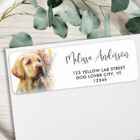 Hunde Welpe Yellow Labrador Retriever Rücksendeadr