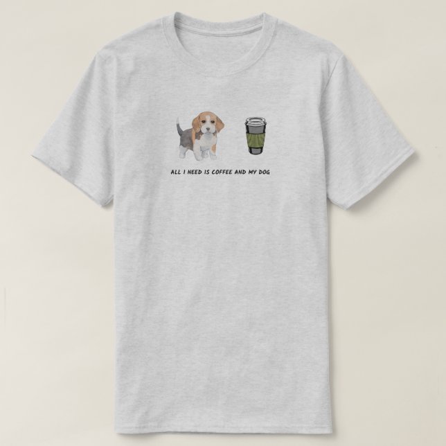 Hunde Welpen Tee Liebhaber niedlich (Design vorne)