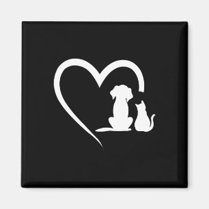Hunde Welpen und Ba1 Magnet