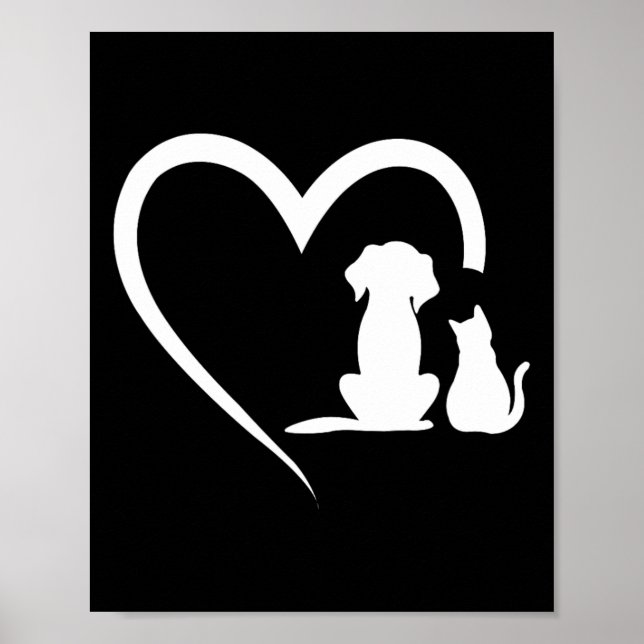 Hunde Welpen und Ba1 Poster (Vorne)