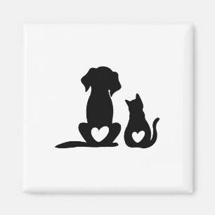 Hunde Welpen und Baby Hund und Katze Lover Magnet