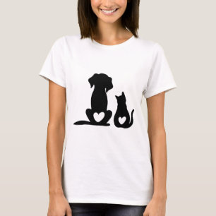 Hunde Welpen und Baby Hund und Katze Lover T-Shirt