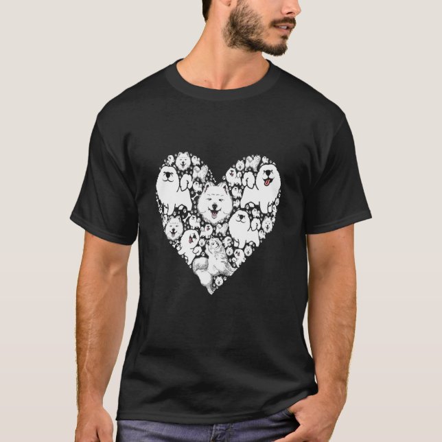 Hunde wie Samoyed Hund T-Shirt (Vorderseite)