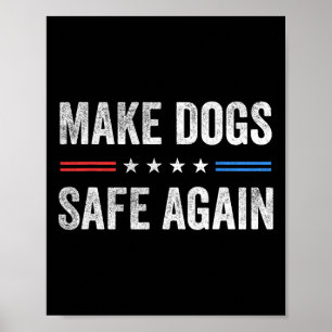 Hunde wieder in Sicherheit bringen - Funny Electio Poster