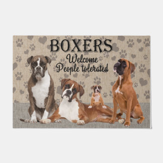 Hunde willkommen Menschen toleriert Doormat, lusti Fußmatte